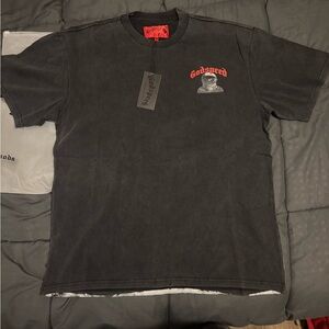 Godspeed Astronaut Moon Landing Graphic Tee – Red & Black Streetwear